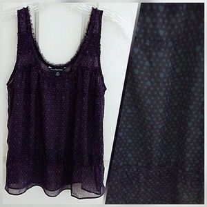 🌟DONATING 8/1 Sheer heart print sleeveless blouse